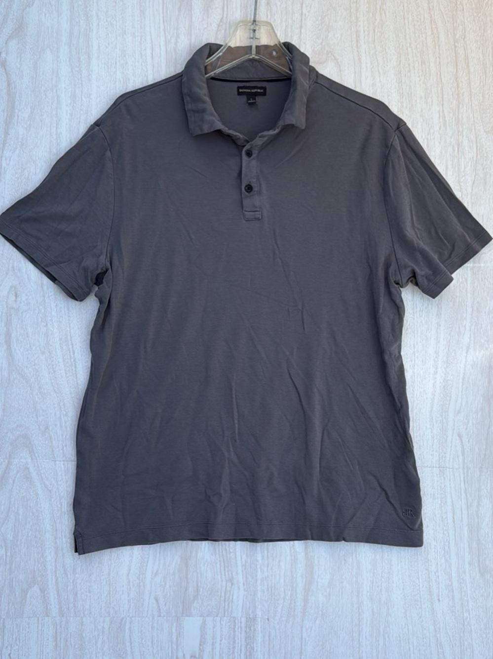 Banana Republic Men's Dark Gray Polo Shirt